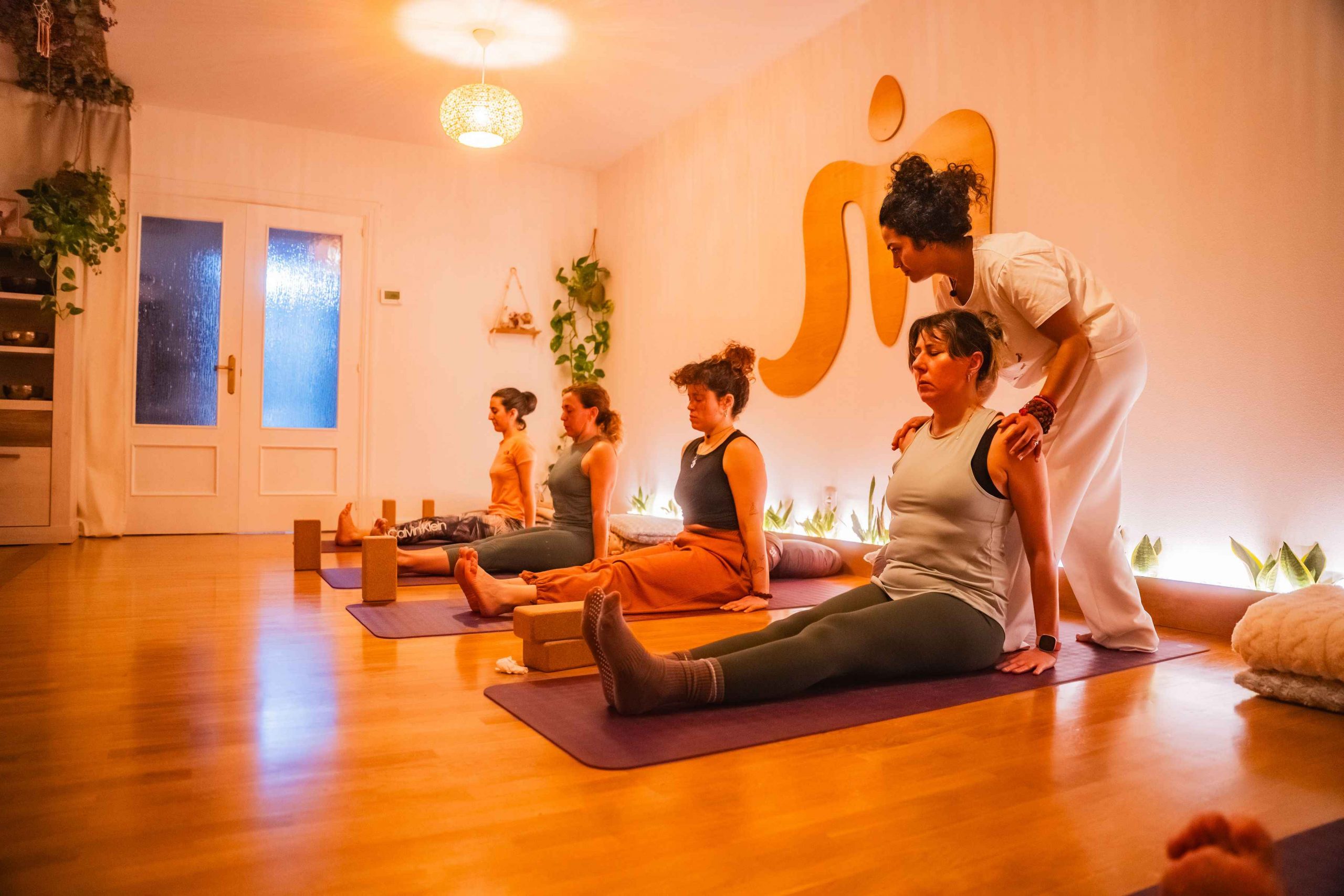 Clase de yoga en Espacio Munaya, Logroño